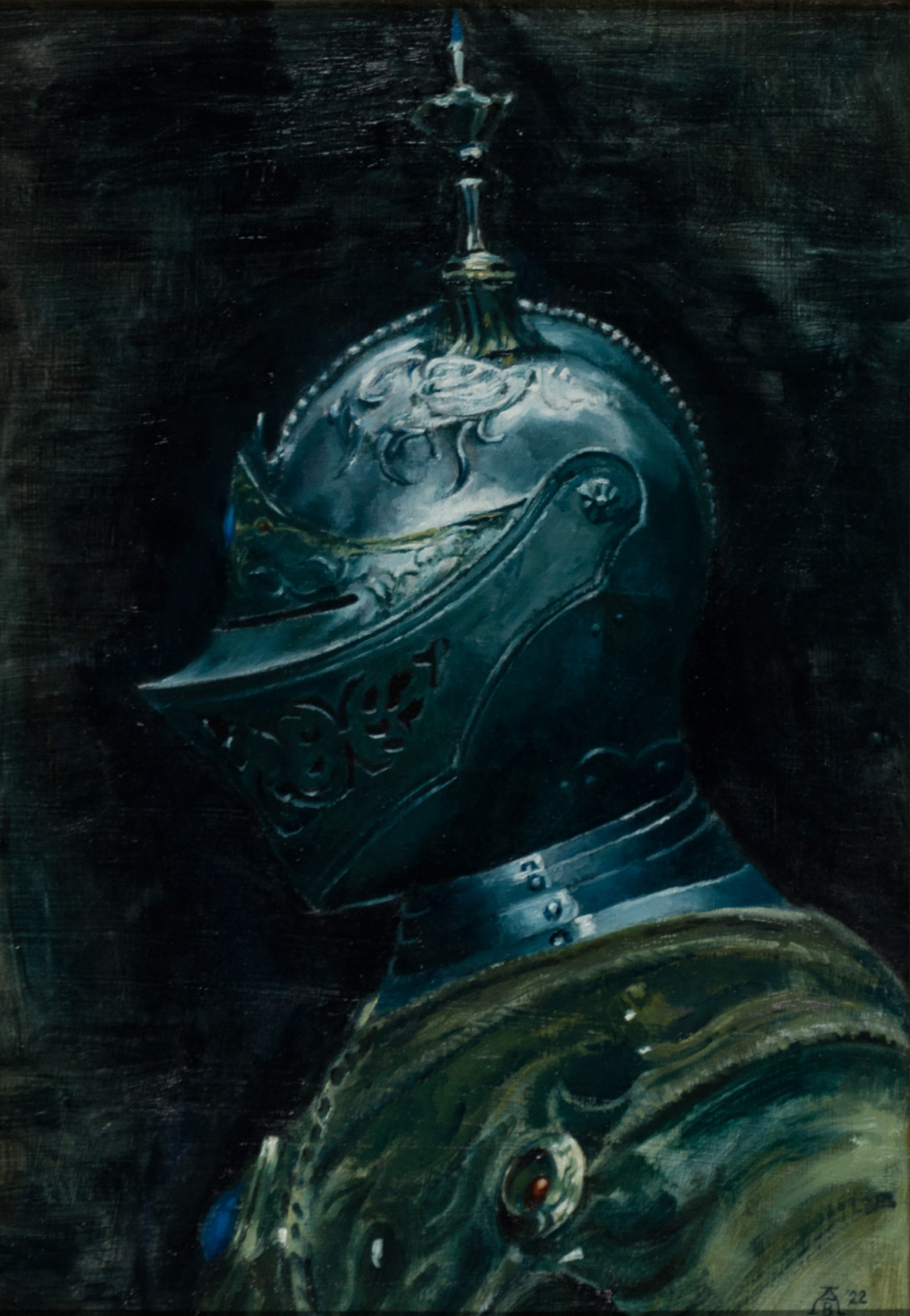 Artwork Carian Knight Helm Alex Brock IX Gallery   Full1 1 