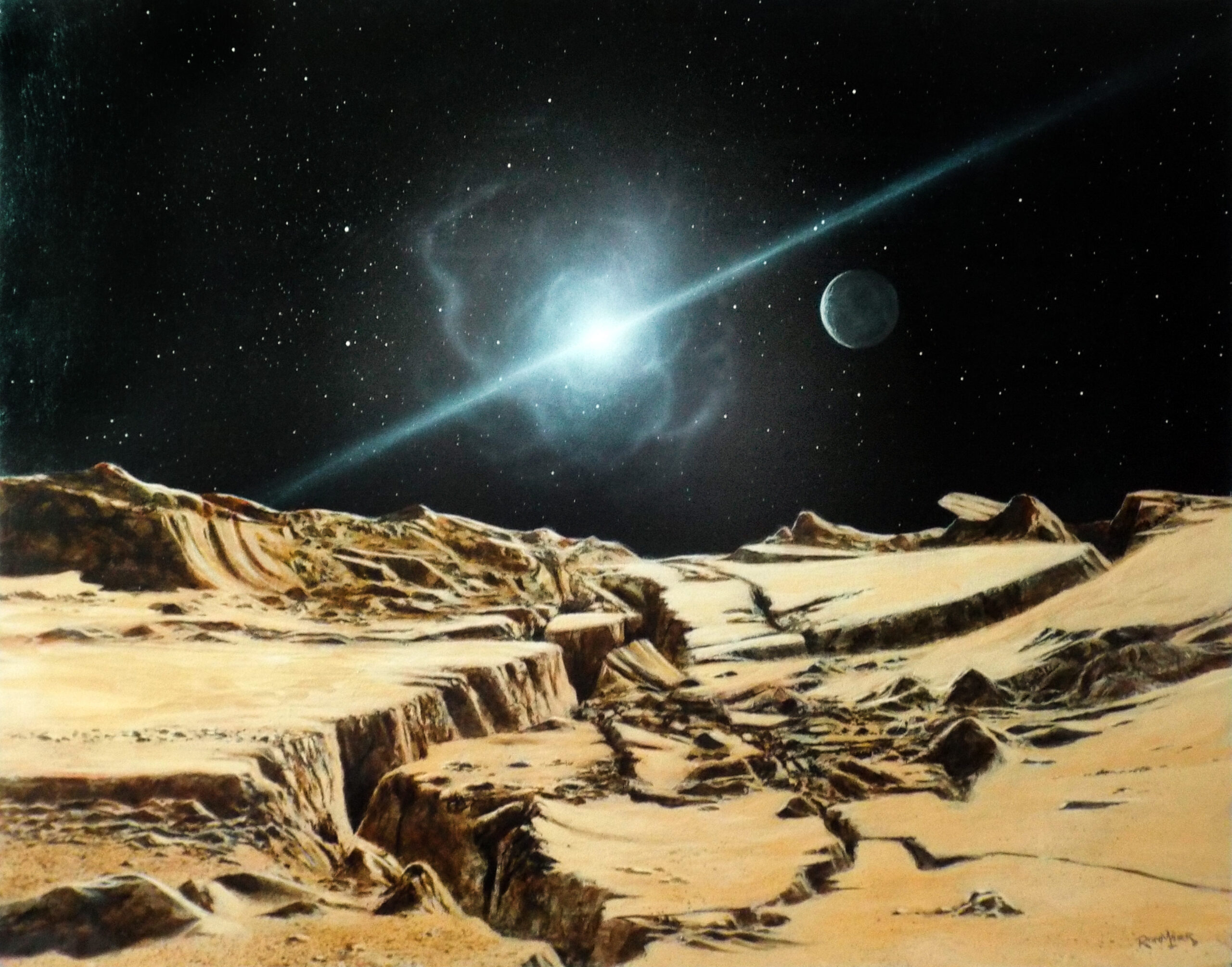 Artwork - Pulsar Planet - Ron Miller - IX Gallery